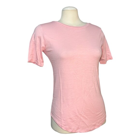 Universal Standard Crewneck Short Sleeve Curved Hem Baby TShirt Sz 4XS (00-0 XS) - Picture 6 of 6